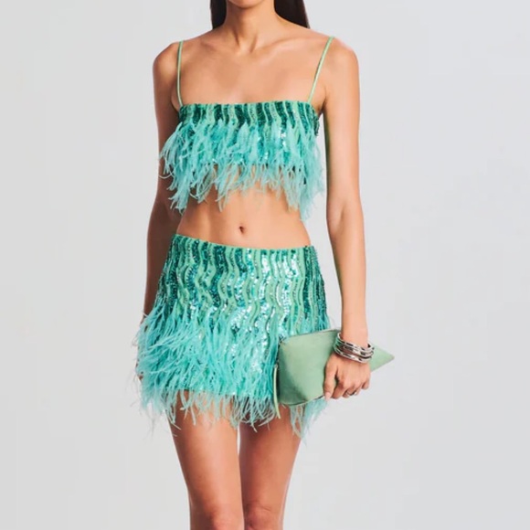 Retrofete ONDINA FEATHER TOP - Picture 4 of 5